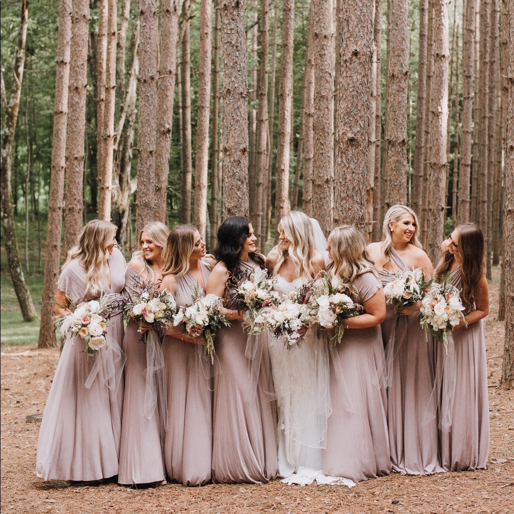 Lulus Tricks of the Trade Taupe Maxi Dress